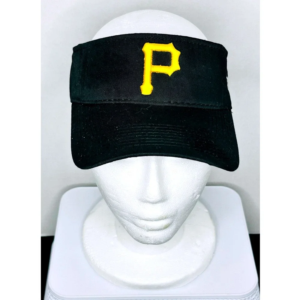 PITTSBURGH PIRATES BLACK‎ VISOR MVP AUTHENTIC MLB BASEBALL TEAM ADJUSTABLE